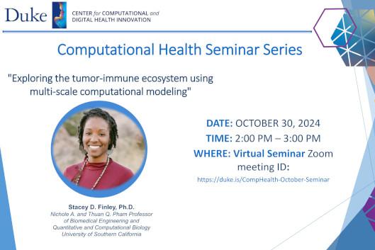 Computational Health Seminar features Stacey Finley